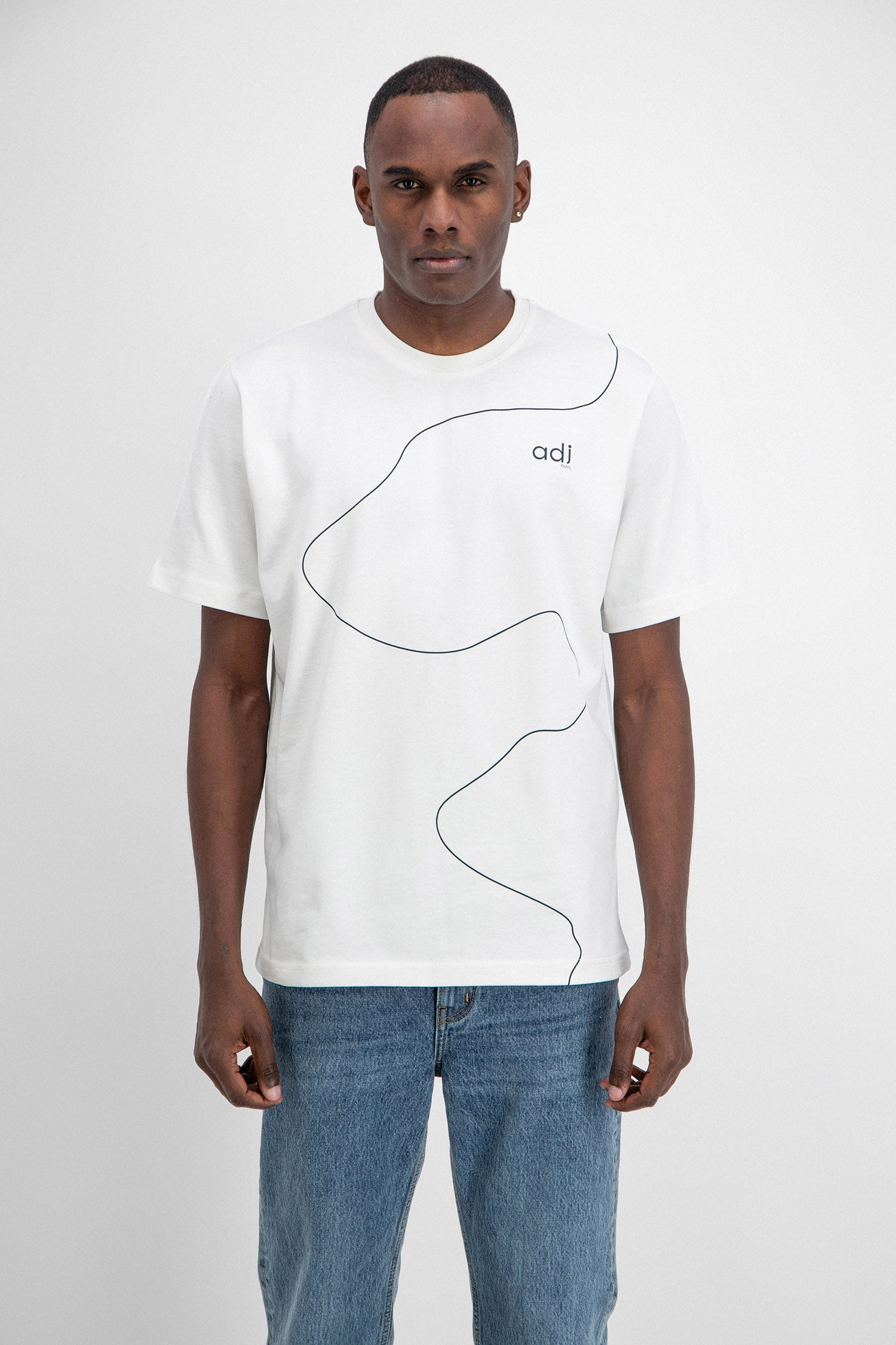 HORIZONTAL PRINT T-SHIRT