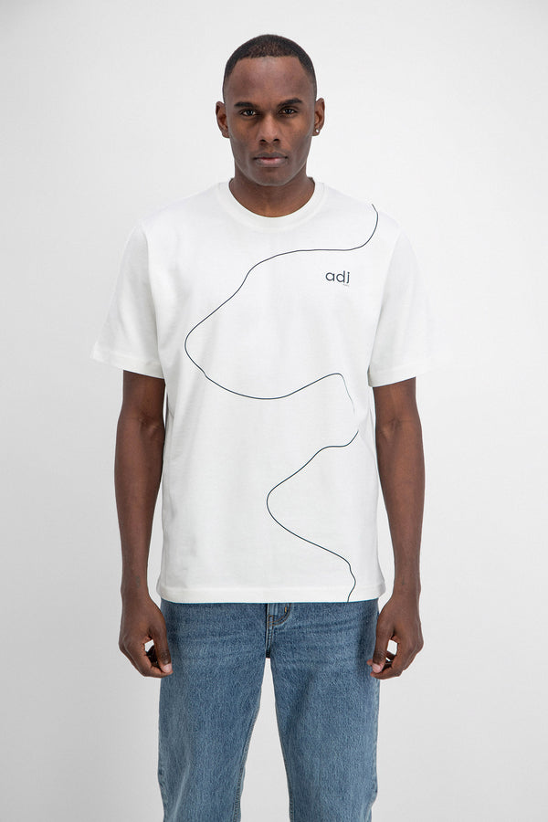 HORIZONTAL PRINT T-SHIRT