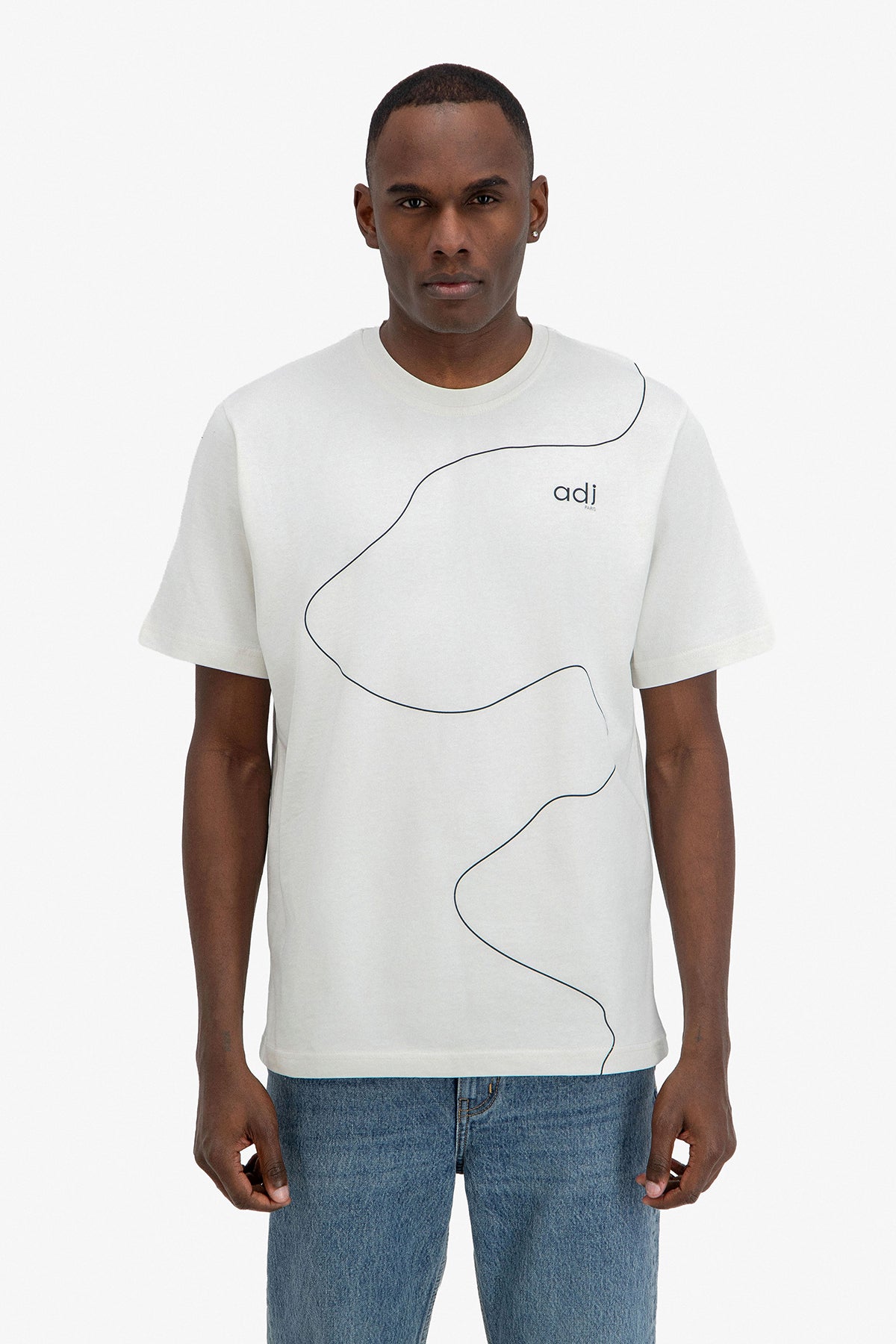 HORIZONTAL PRINT T-SHIRT