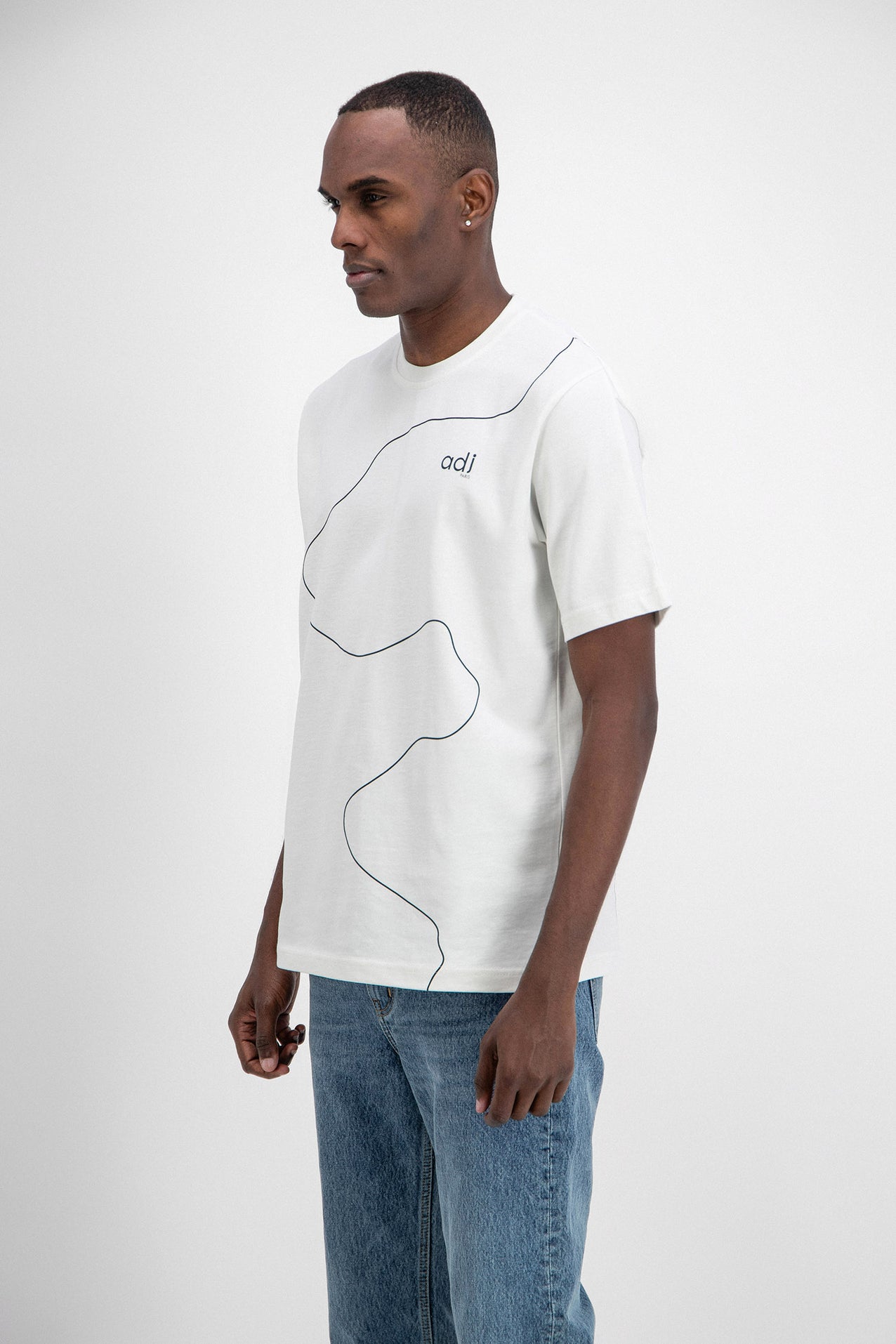 HORIZONTAL PRINT T-SHIRT