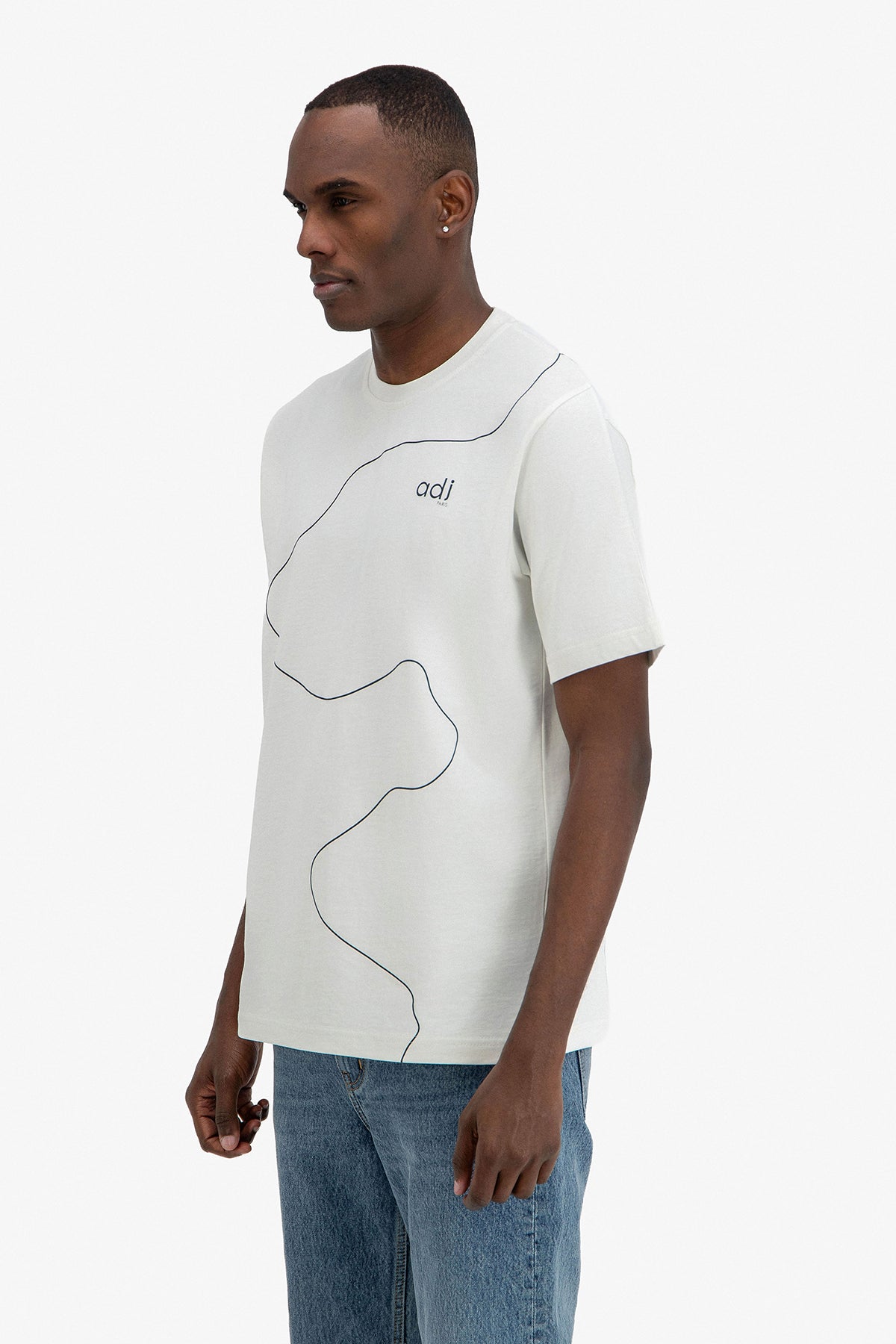 HORIZONTAL PRINT T-SHIRT