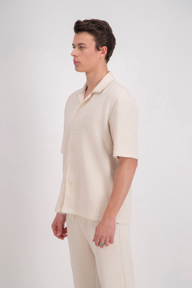 JACQUARD BUTTON SHIRT