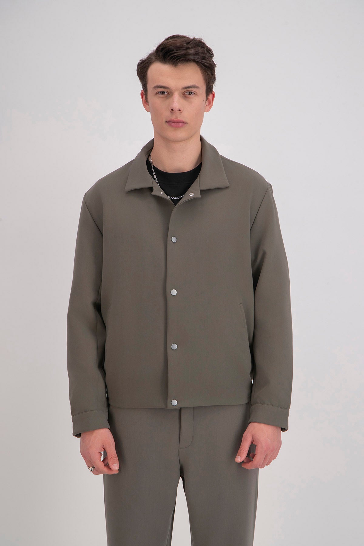 ELASTIC HEM SUIT JACKET