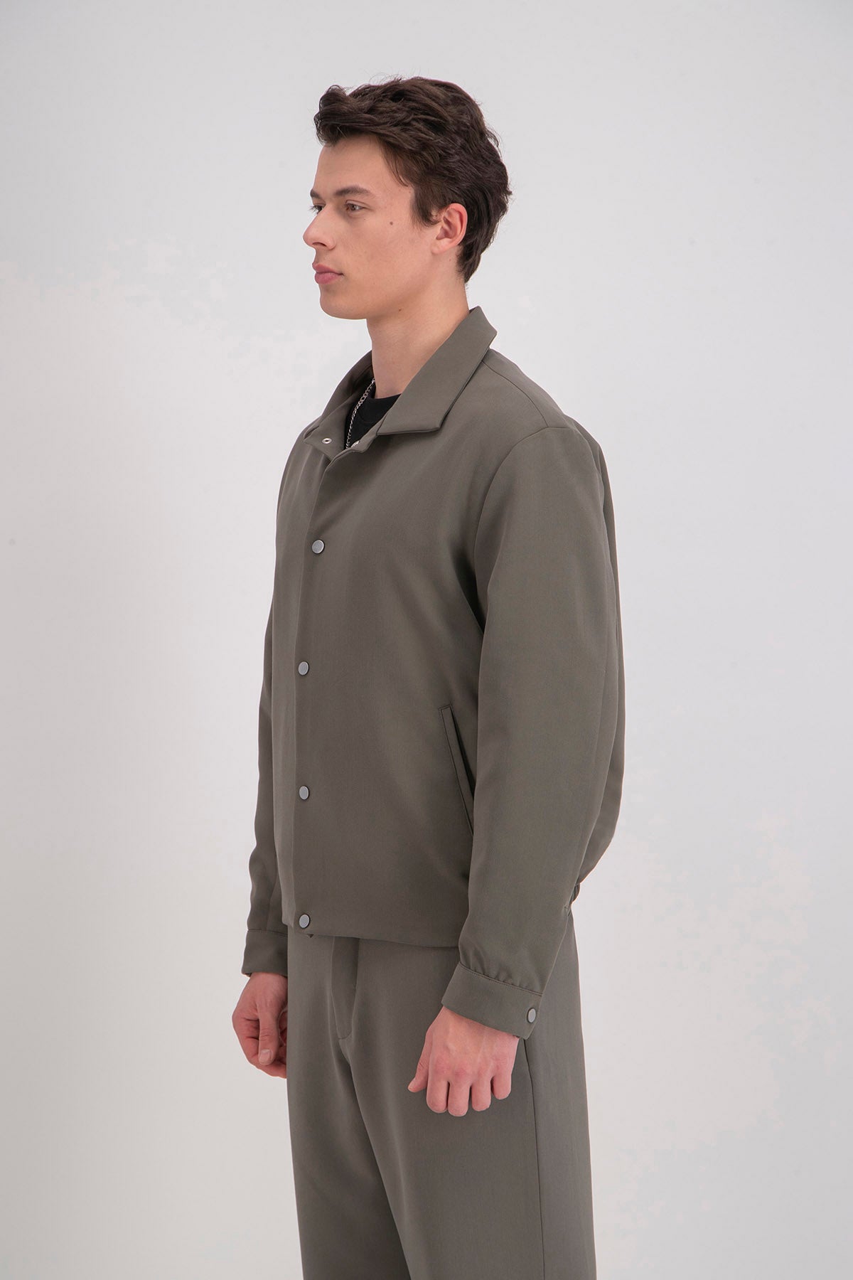 ELASTIC HEM SUIT JACKET