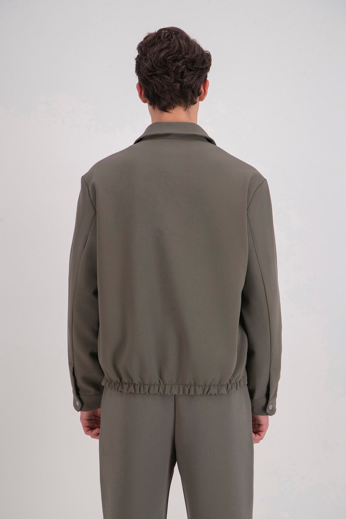 ELASTIC HEM SUIT JACKET