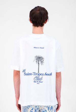Saint Tropez Beach Club Print Tshirt