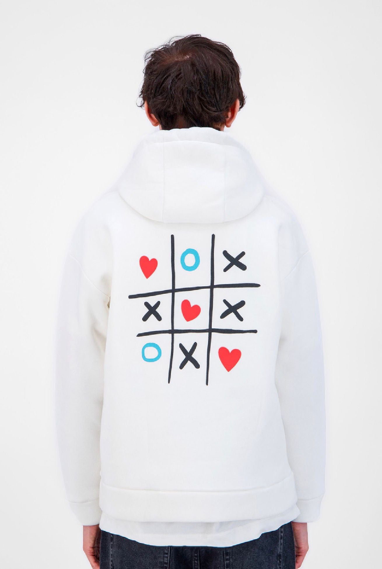 LOVE WIN PRINT HOODIE