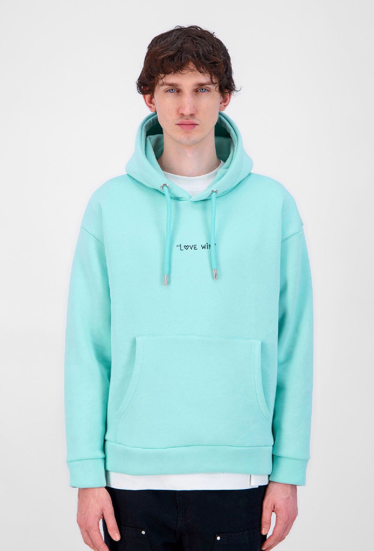 LOVE WIN PRINT HOODIE