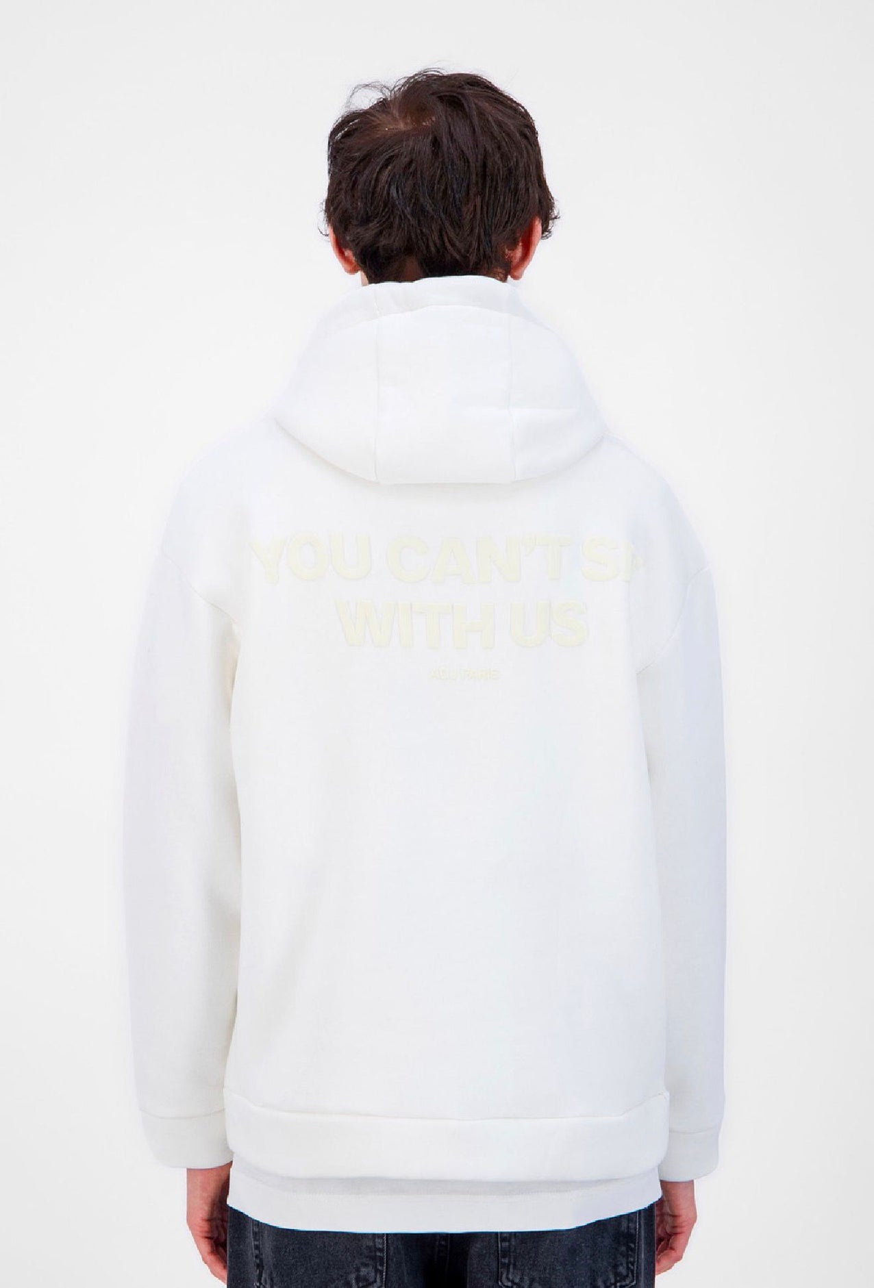 YOU CANT SIT PRINT HOODIE