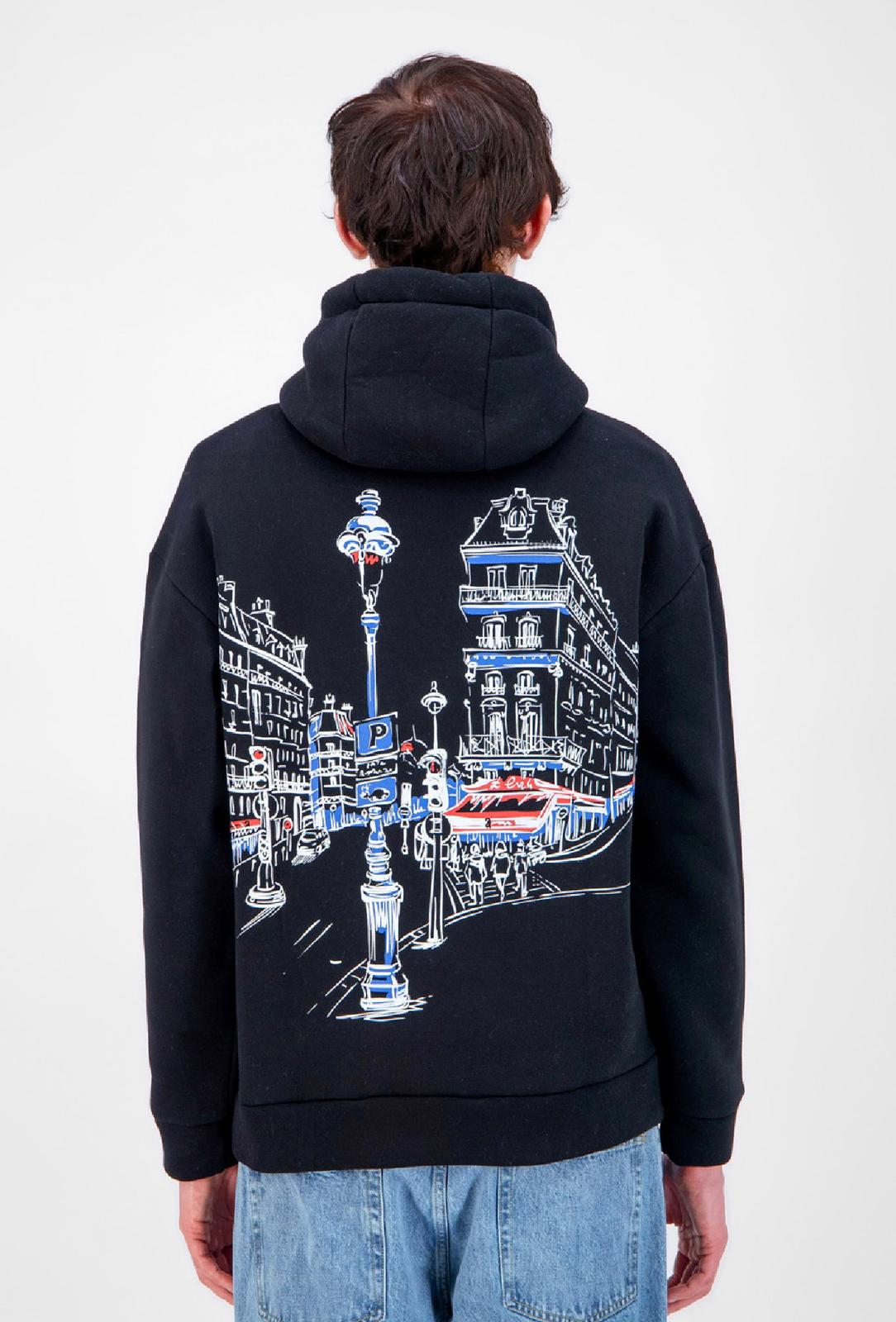 PARIS CITY PRINT HOODIE