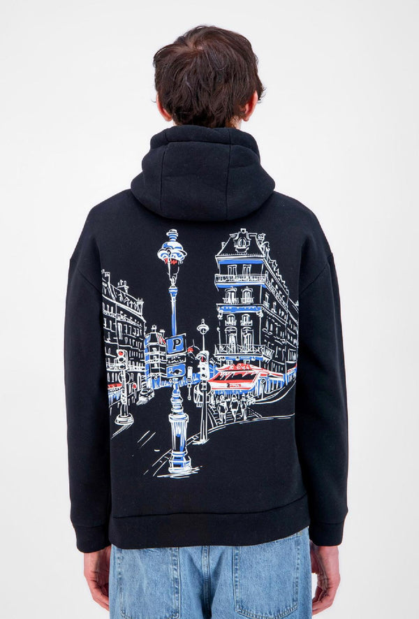 PARIS CITY PRINT HOODIE