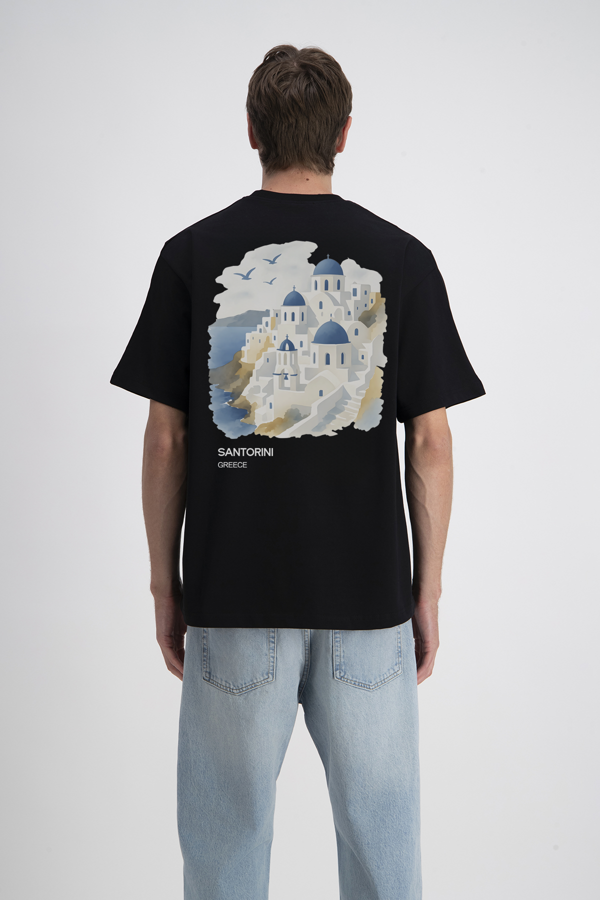 Santorini Print T-Shirt