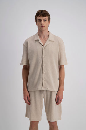 JACQUARD BUTTON SHIRT