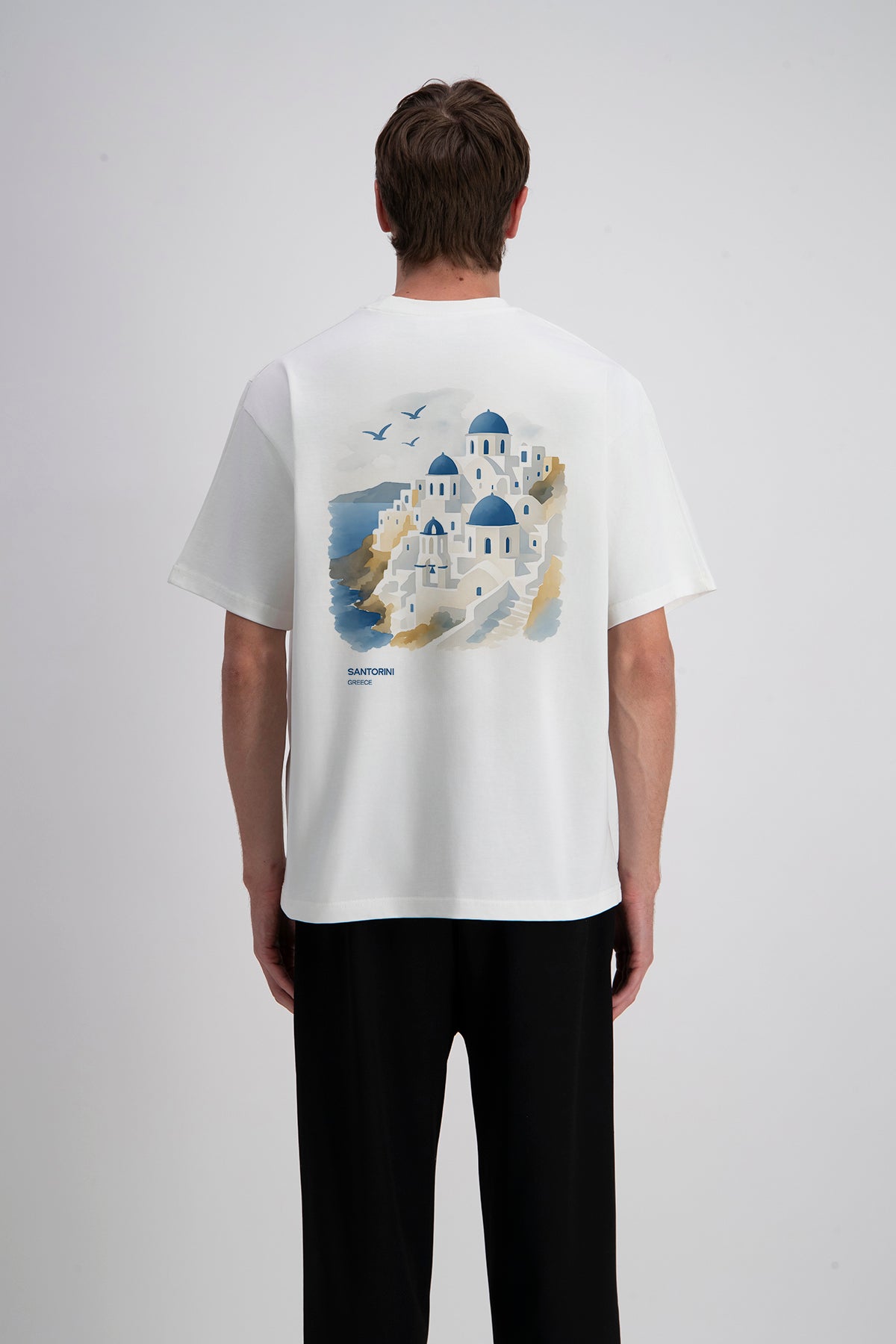 Santorini Print T-Shirt