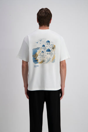 Santorini Print T-Shirt