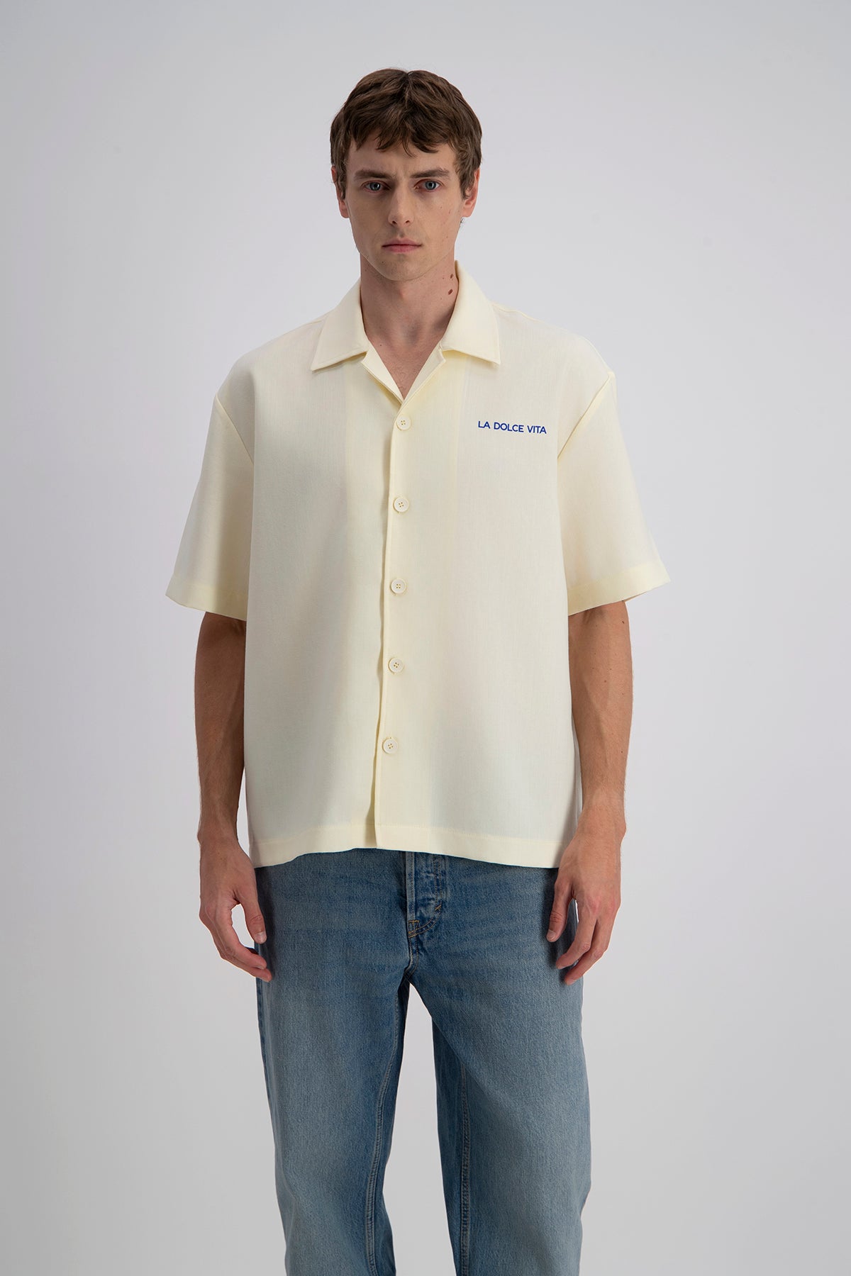 La Dolce Vita Print Button Shirt