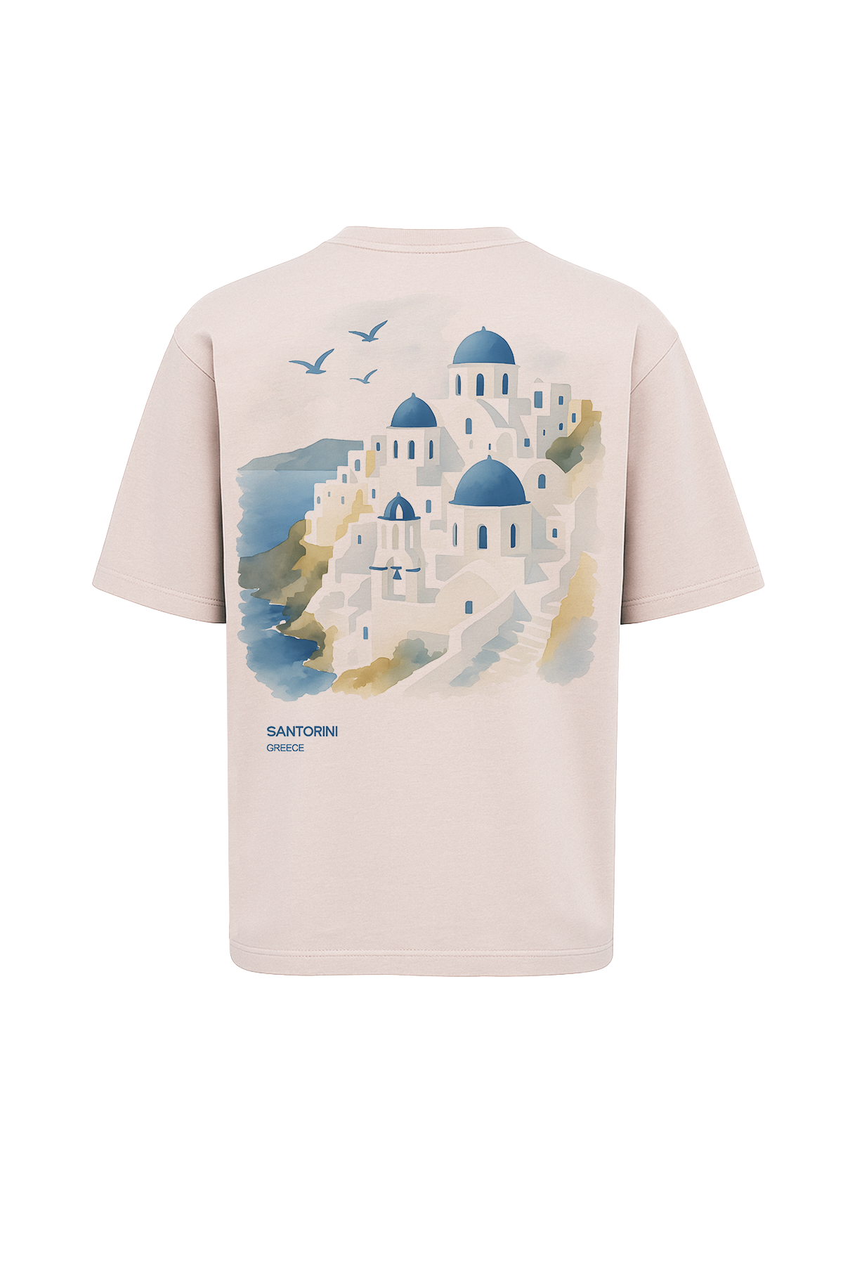 Santorini Print T-Shirt