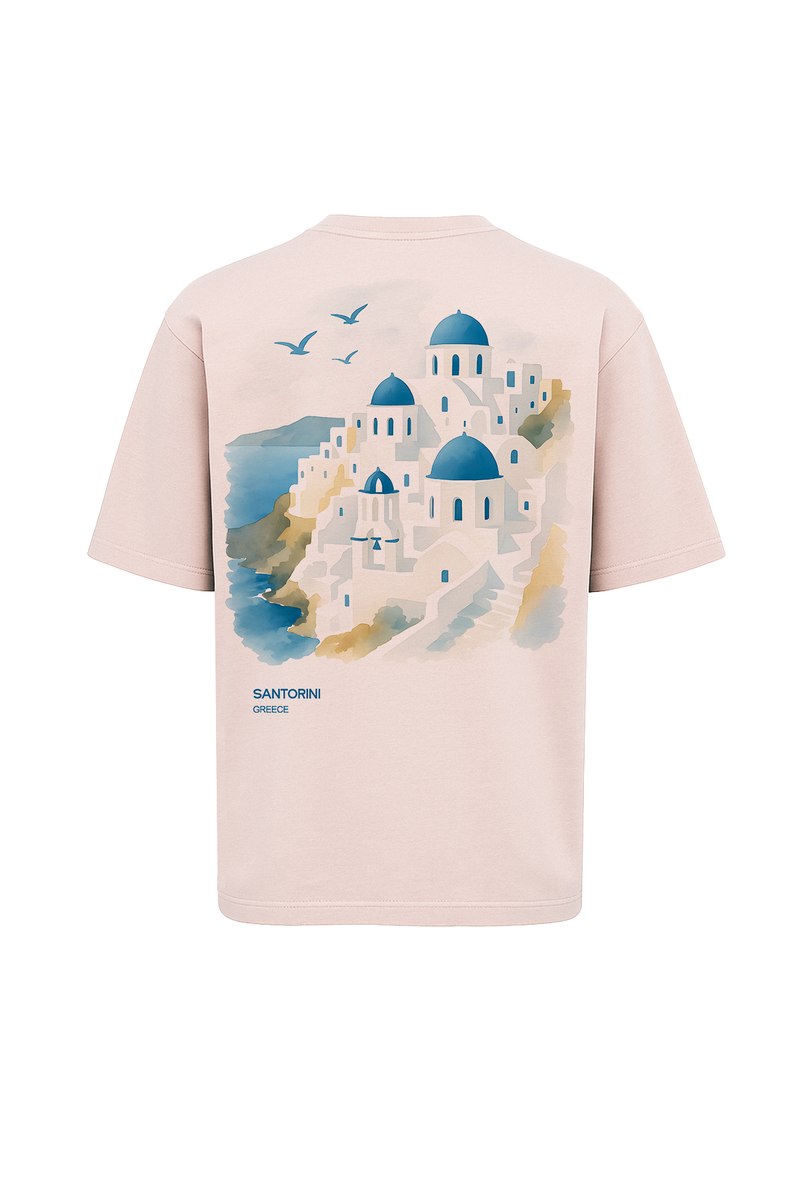 Santorini Print T-Shirt