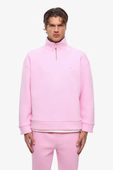 Puff Heart Quarter-Zip Sweatshirt