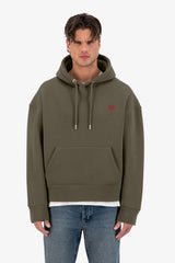 Love Heart Print Oversized Hoodie