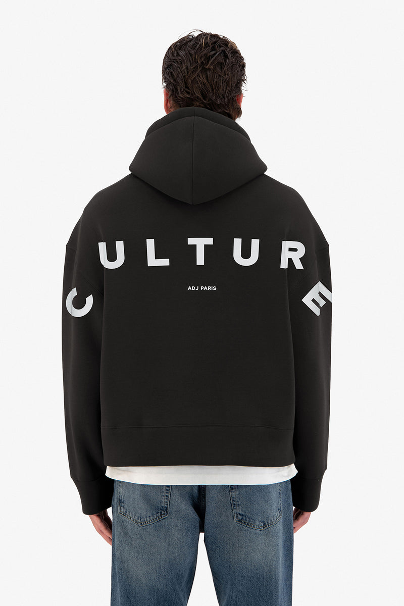 Culture Print Oversize Hoodie