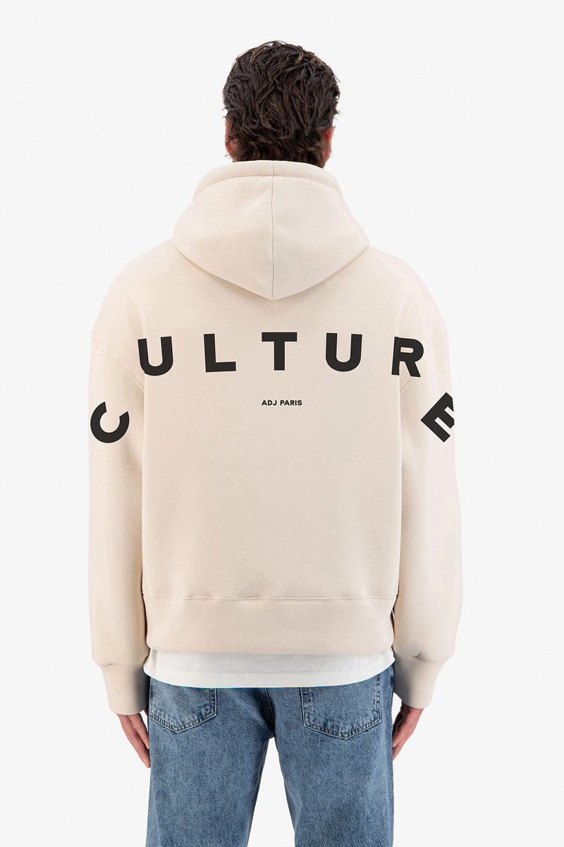Culture Print Oversize Hoodie