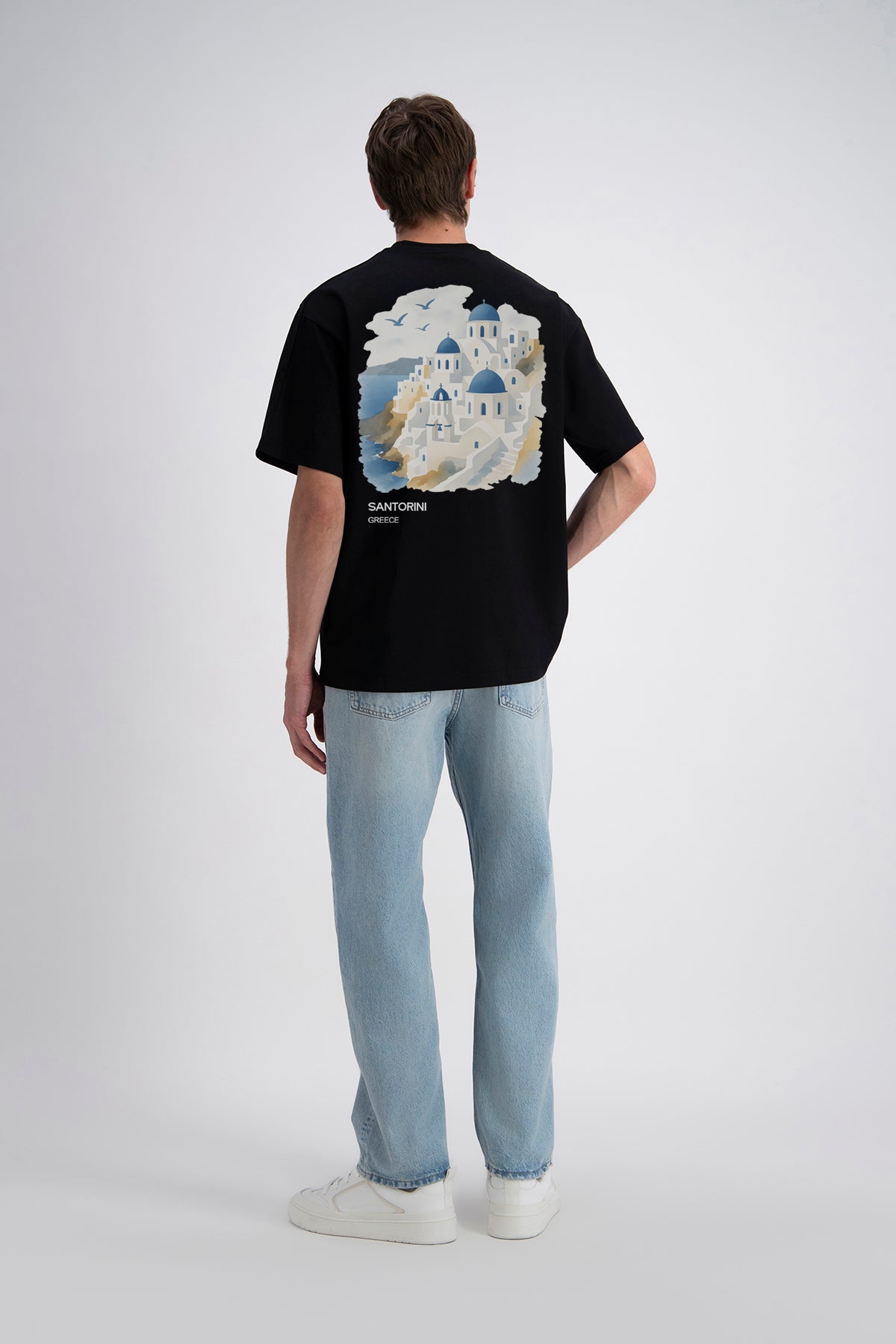 Santorini Print T-Shirt