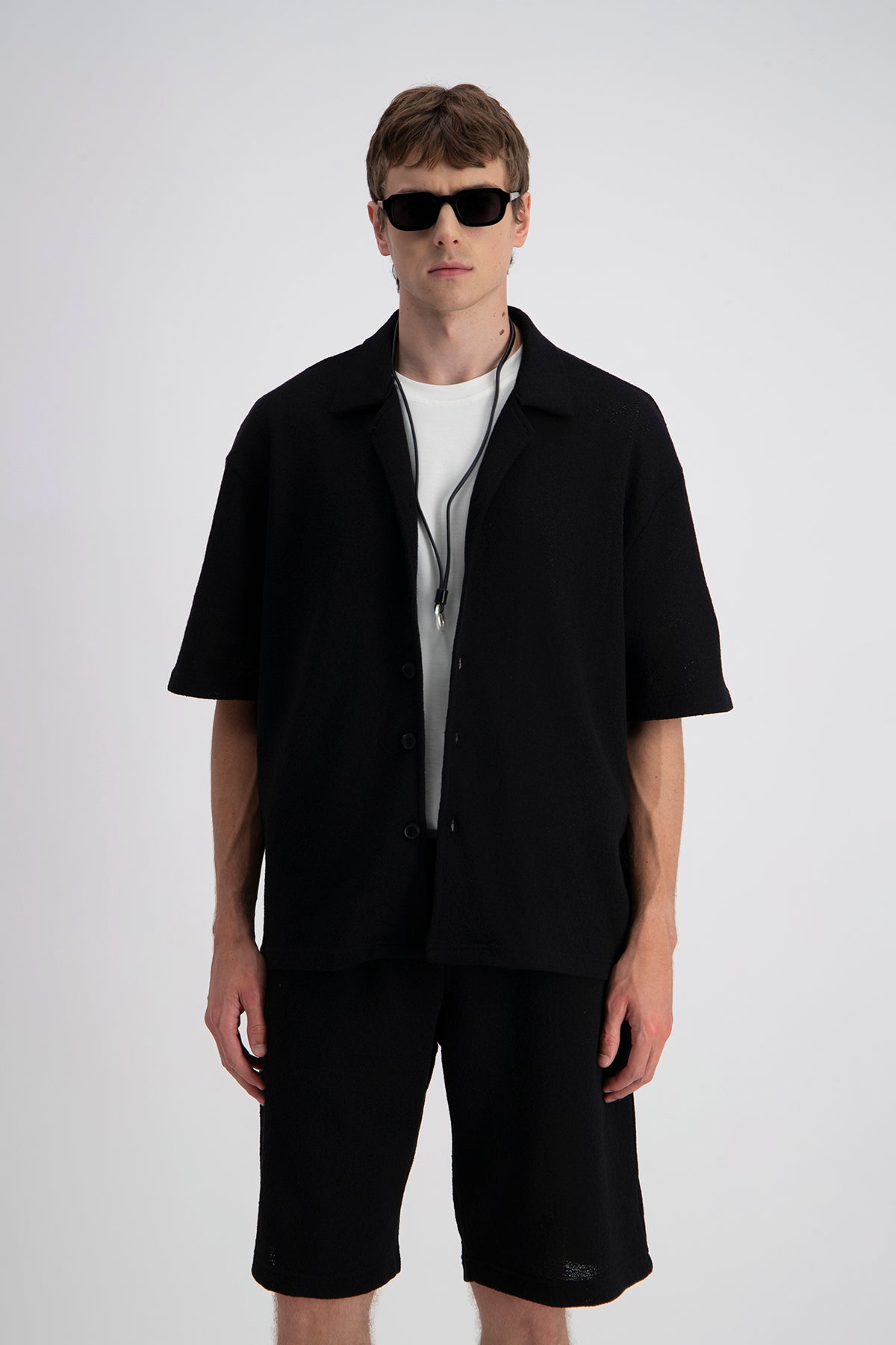 JACQUARD BUTTON SHIRT