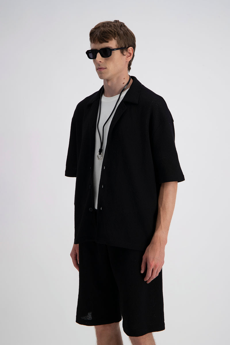 JACQUARD BUTTON SHIRT