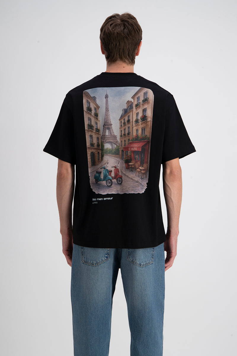 Parisien Mon Amour Print T-shirt